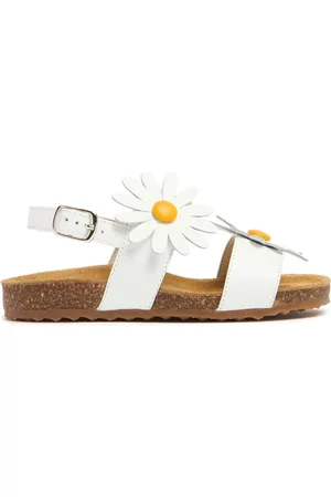 Il gufo Sandalias De Piel Con Flores