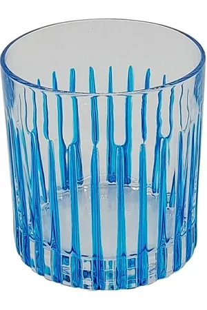 Les-Ottomans Set De 4 Vasos De Cristal Pintados A Mano