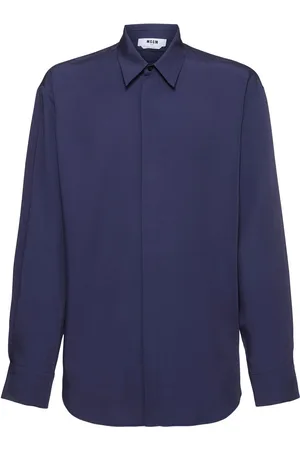 Msgm Camisa De Viscosa