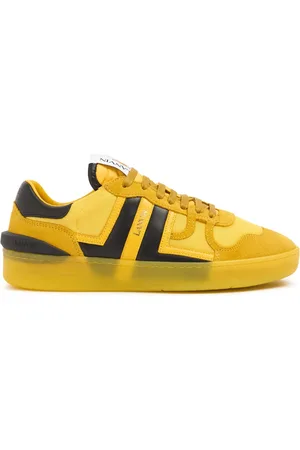 Lanvin Sneakers Clay De Piel Y Malla