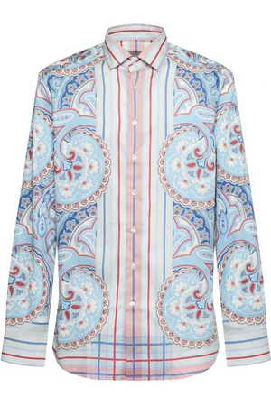 Etro Camisa De Algodón Estampada