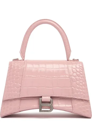 Balenciaga Bolso Pequeño Hourglass De Piel Grabada