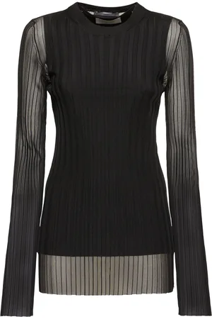 Sportmax Top De 2 Piezas Transparente Y De Punto