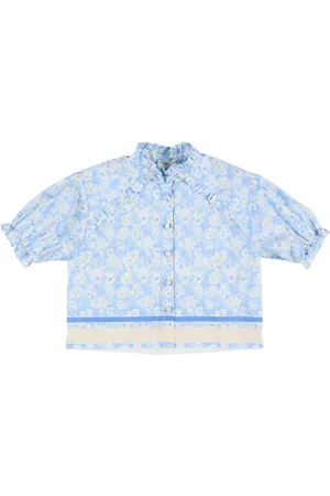 Philosophy Camisa De Popelina De Algodón Estampada