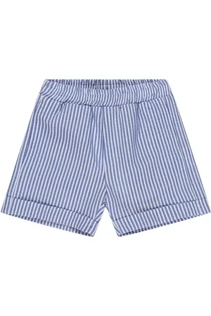 MONNALISA Shorts De Algodón A Rayas