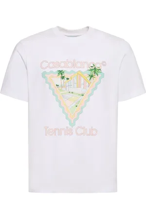Casablanca Camiseta De Algodón Estampada