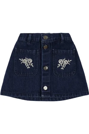 The New Society Falda De Denim Bordada