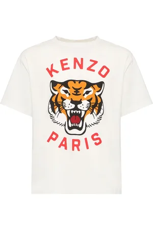 Kenzo Camiseta De Jersey De Algodón Estampada