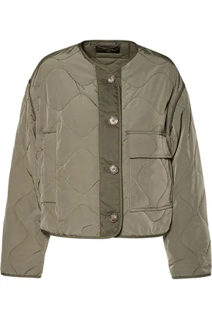 Max Mara Chaqueta De Tafetán Acolchada