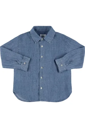 Babe & Tess Camisa De Algodón Chambray