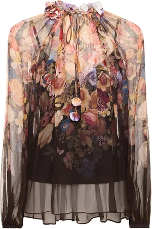 ZIMMERMANN Camisa De Seda Estampada