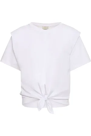 Isabel Marant Camiseta De Algodón Que Se Ata