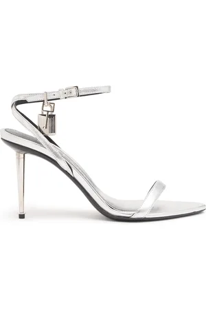 Tom Ford Sandalias Padlock De Piel Metalizada 85mm