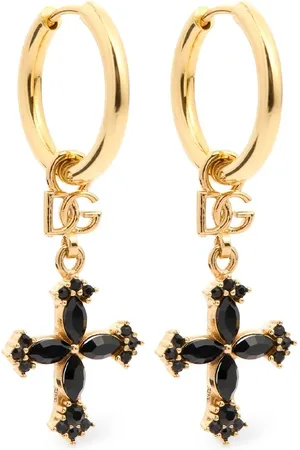 Dolce & Gabbana Pendientes De Aro Con Cruz