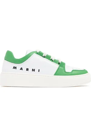 Marni Sneakers De Piel Estampadas Con Logo