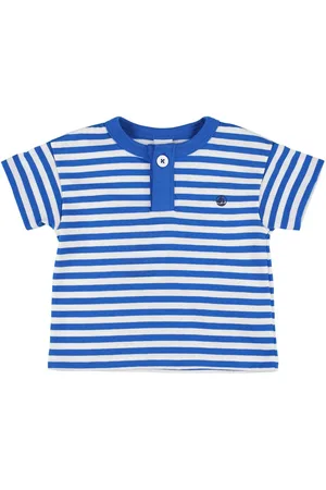 Petit Bateau Camiseta De Jersey De Algodón A Rayas