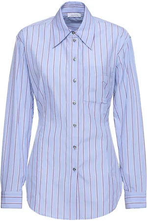 Paco rabanne Camisa De Popelina De Algodón A Rayas