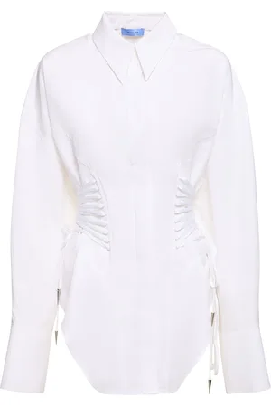 MUGLER Camisa De Popelina De Algodón