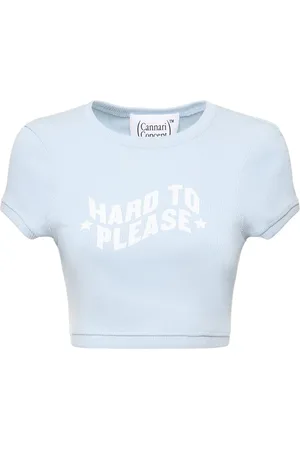 Cannari Concept Camiseta Corta De Algodón Acanalado