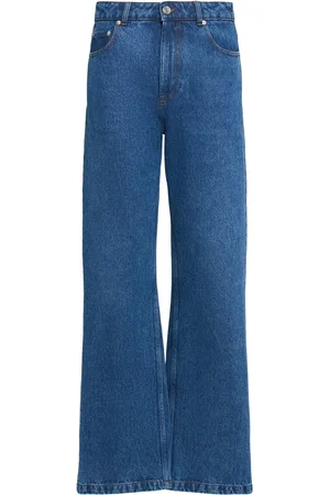 Ami Jeans Anchos De Algodón