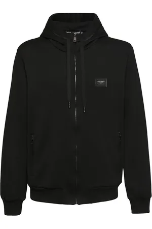 Dolce & Gabbana Sudadera De Algodón De Rizo Con Cremallera