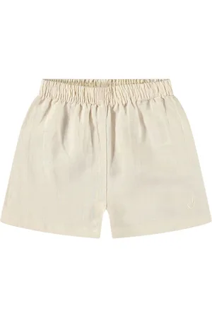 Molo Shorts De Muselina De Algodón Y Lino