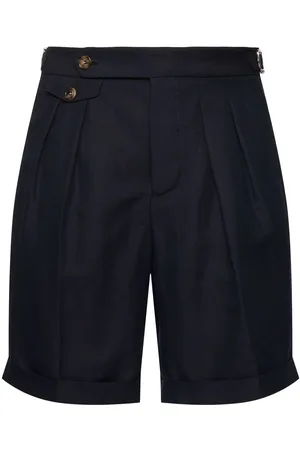 Brunello Cucinelli Shorts De Algodón Y Lino