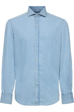 Brunello Cucinelli Camisa De Denim Ligero