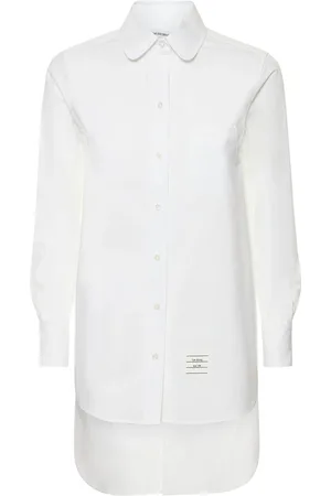 Thom Browne Camisa De Popelina De Algodón