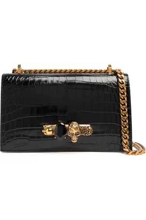 Alexander McQueen Bolso De Hombro De Piel En Relieve Decorada