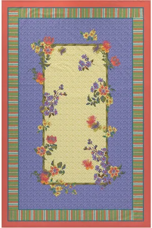LISA CORTI Mantel Oriental Garden Pervinch