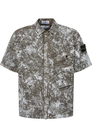 Stone Island Camisa Con Manga Corta