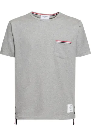 Thom Browne Camiseta De Algodón Estampada