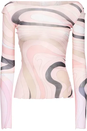 Puccini Top De Tul Estampado