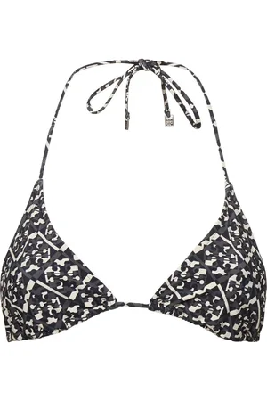 Tory Burch Top De Bikini Triangular Con Estampado