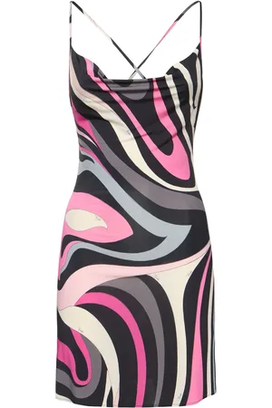 Puccini Vestido Corto De Jersey De Satén