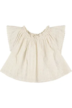 Louise Misha Camisa De Gasa De Algodón Bordado