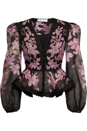 ZIMMERMANN Camisa De Lino Con Cuentas