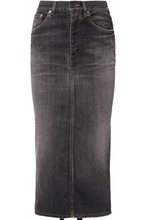 Balenciaga Minifalda De Denim Con Lazos
