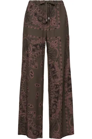 The Attico Pantalones De Muselina Con Estampado