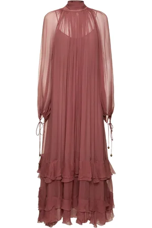 Chloé Vestido Largo De Seda