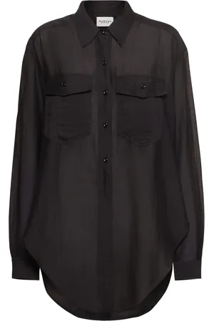 Marant Etoile Camisa De Manga Larga De Voile