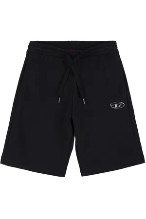 Diesel Shorts Deportivos De Algodón Con Logo