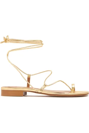 EMME PARSONS Sandalias De Piel Metalizada 10mm
