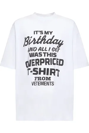 Vetements Camiseta De Algodón Estampada