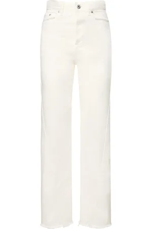 Lanvin Jeans Rectos De Denim Con Cintura Alta