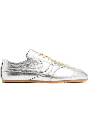 DRIES VAN NOTEN Sneakers De Piel Metalizada
