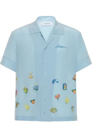 Casablanca Camisa De Seda Con Bordados