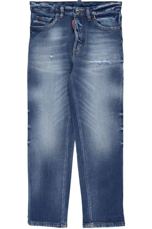 Dsquared2 Jeans De Algodón Stretch Lavado A Piedra