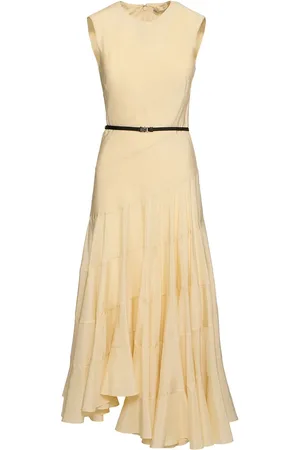 Tory Burch Vestido Midi De Algodón Y Seda